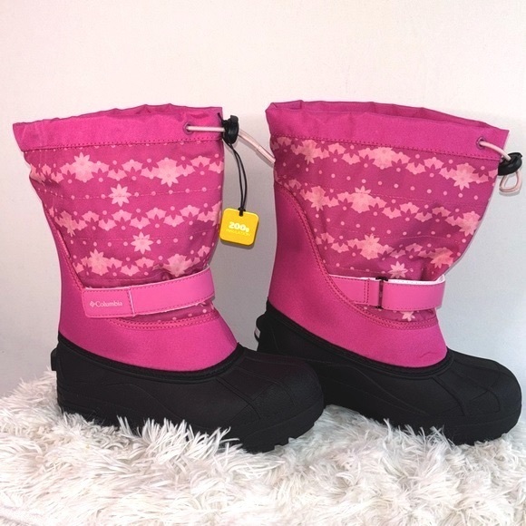 🆕 Columbia Big Girls Powderbug Plus II Waterproof Insulated Winter Snow Boots - Picture 2 of 15